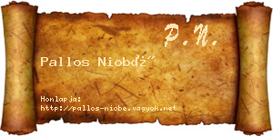Pallos Niobé névjegykártya